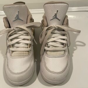 Jordan Kids White and Gray Sneakers